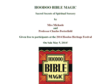 Tablet Screenshot of hoodoobiblemagic.com